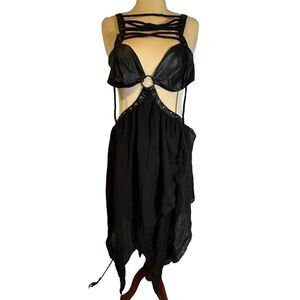 Darker Wavs Modulation Lace Up Harness Dress